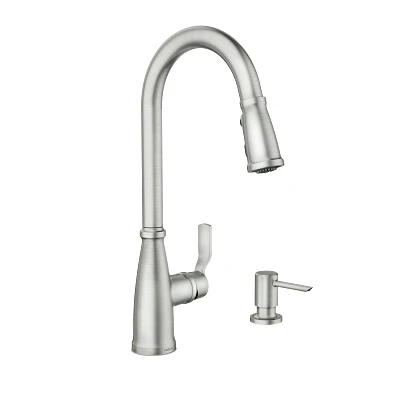 Nolia One-Handle High Arc Pulldown Kitchen Faucet 87071SRS