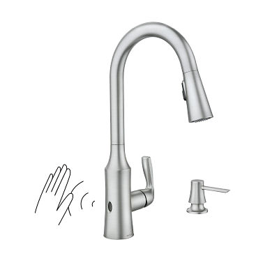 Cadia MotionSense Wave One-Handle Pulldown Touchless Kitchen Faucet 87869EWSRS