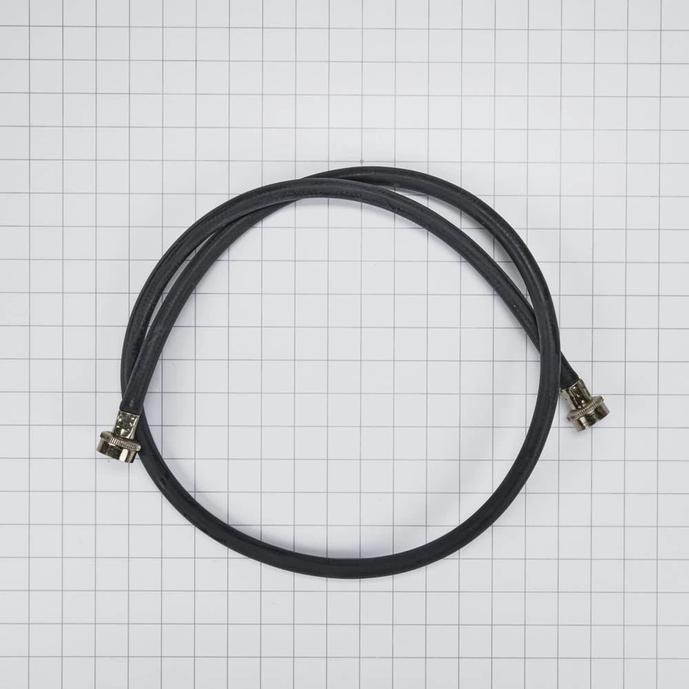 5' Black Rubber Washer Fill Hoses rated 1000 PSI with 2 female connections - 24 Pack 89503BU