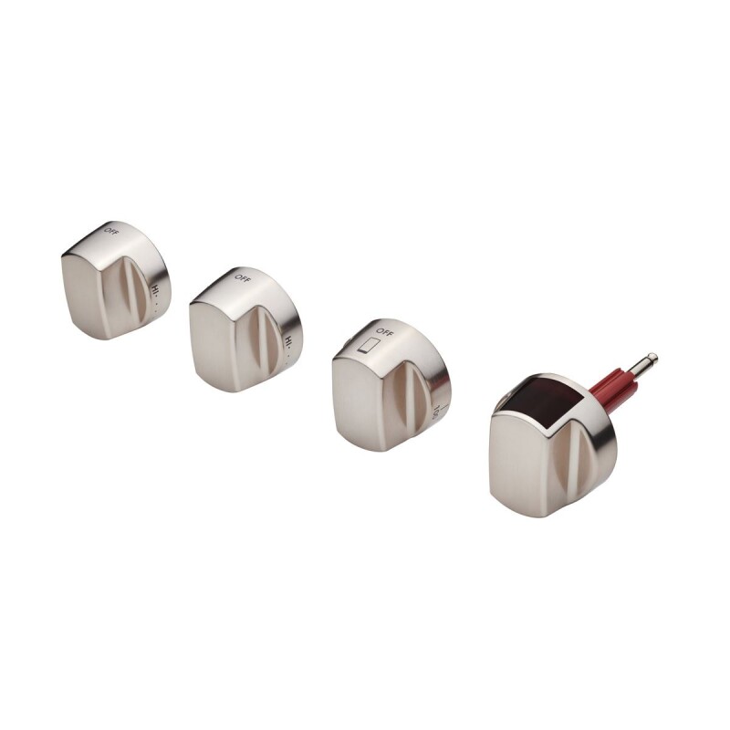 36" Dual Fuel Brushed Stainless Knob Kit 9015762