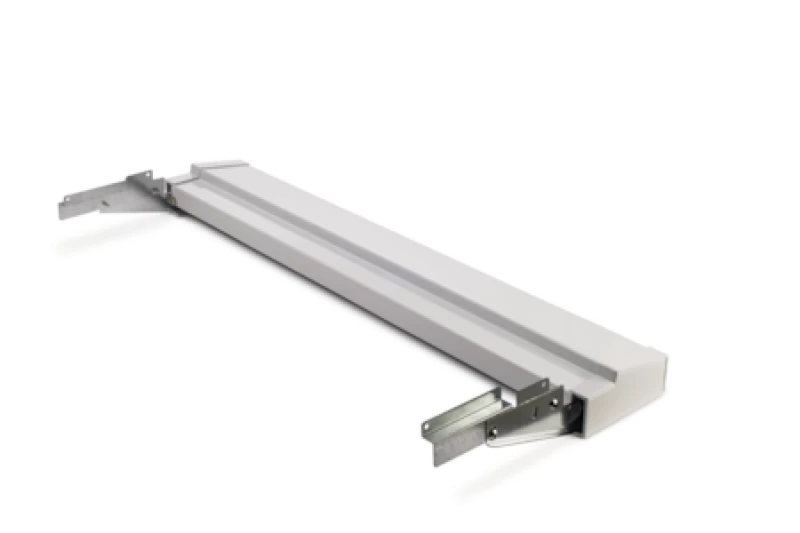 White Slide-In Range Adjustable Metal Backguard 9030469011