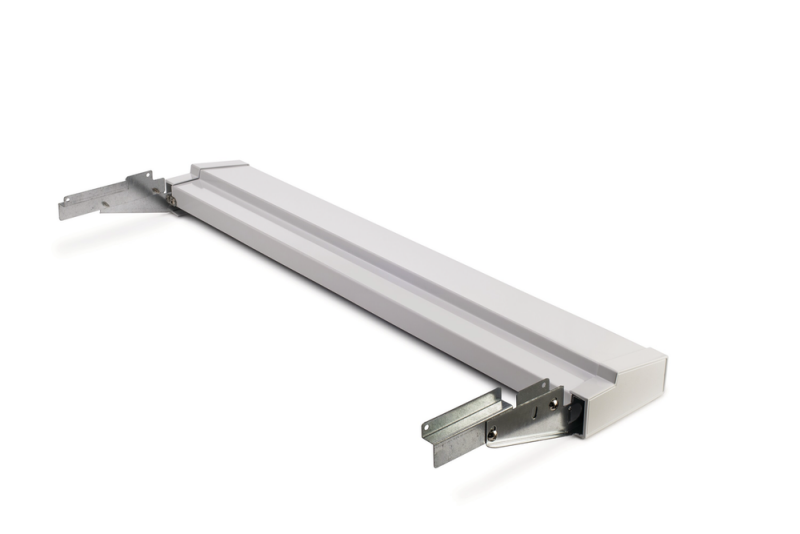 White Slide-In Range Adjustable Metal Backguard 9030469011