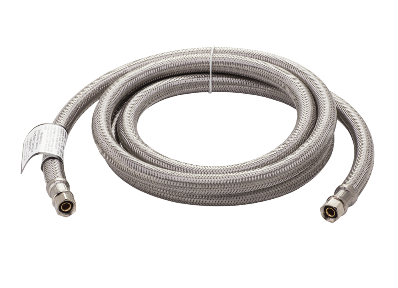 6' Long Stainless Steel Braided Refrigerator Water Supply Line 912001026