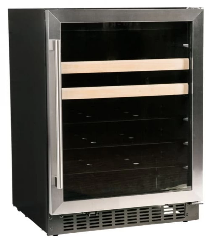 15" Beverage Center with Overlay Trim Glass Door A115BEVO