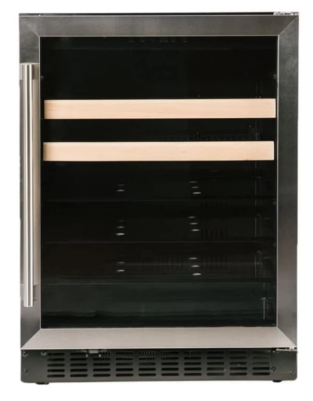 15" Beverage Center with Overlay Trim Glass Door A115BEVO