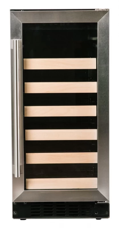 Azure 15 inch Wine Cooler with Stainless Trim Glass Door Stainless Steel A115WCS Picture 1