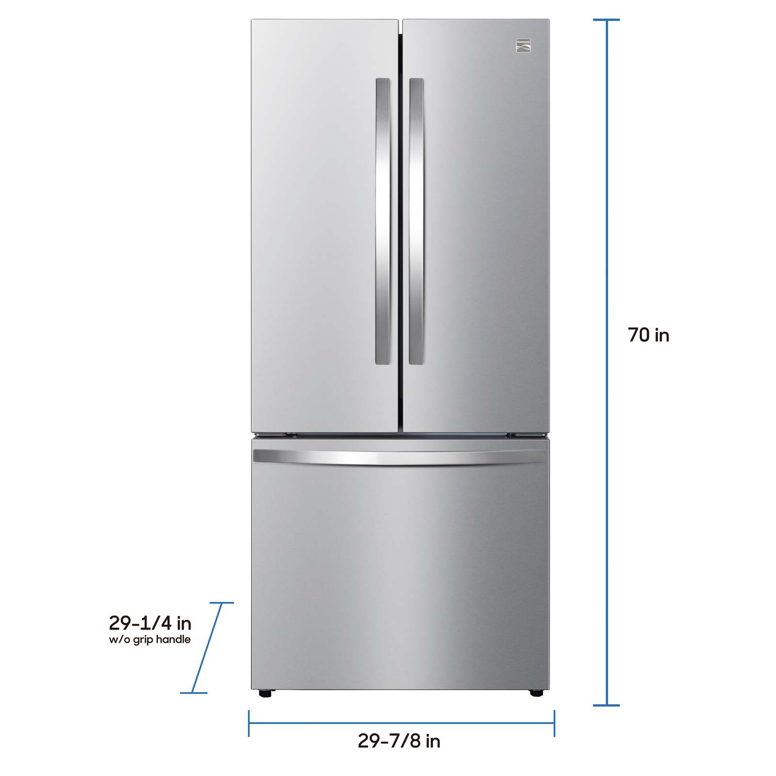17.5 cu. ft. French Door Refrigerator Fingerprint-Resistant Stainless Steel A123384795