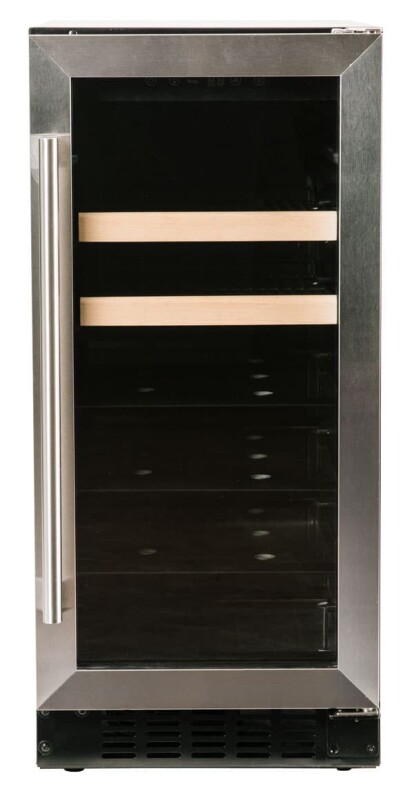 Azure 24" Beverage Center with Stainless Trim Glass Door Stainless Steel A124BEVS Picture 1