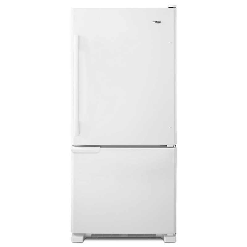 Amana 29-inch Wide Bottom-Freezer Refrigerator with Garden Fresh Crisper Bins -- 18 cu. ft. Capacity White ABB1921BRW Picture 1