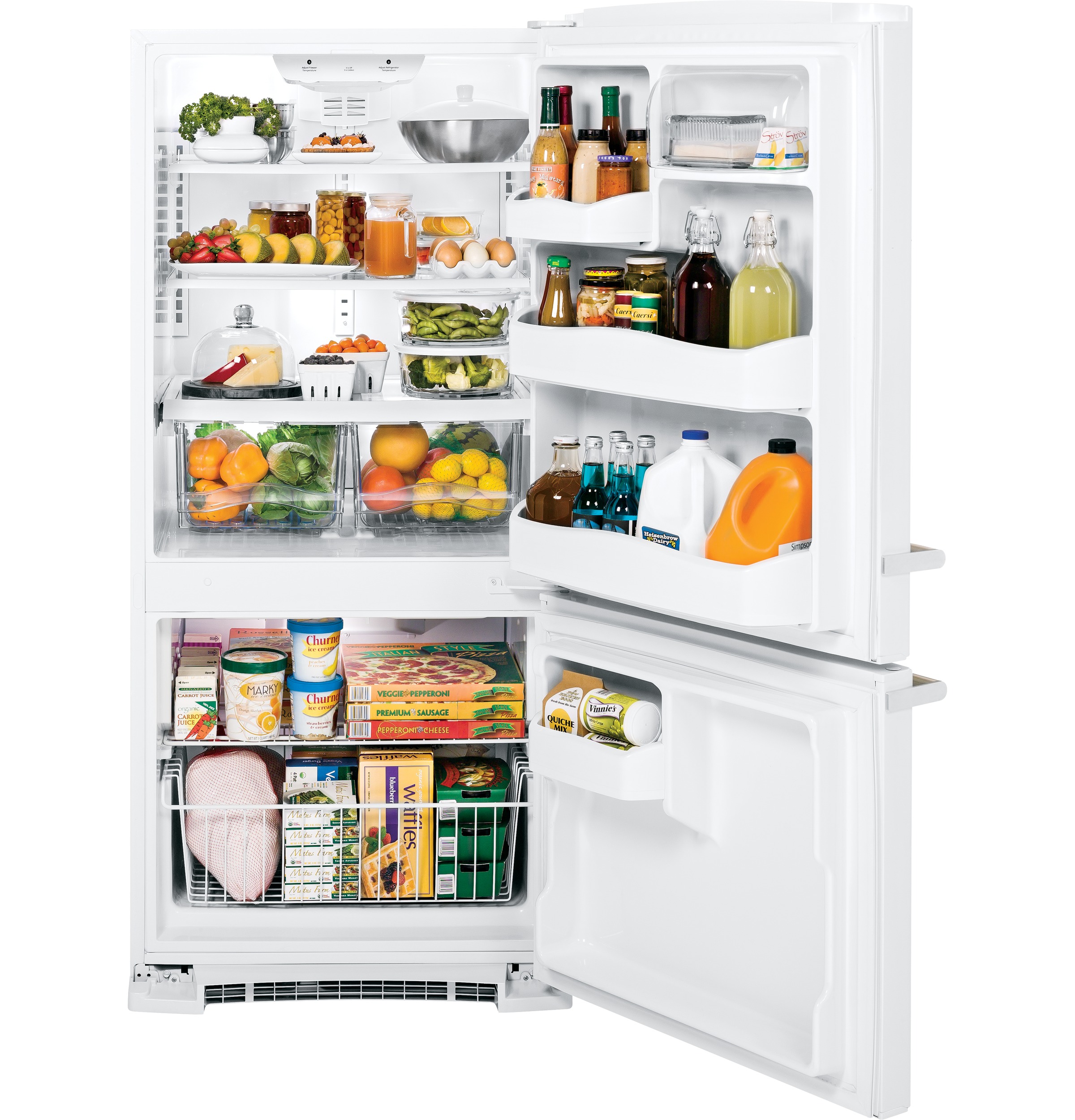 GE Artistry Series 20.3 Cu. Ft. Bottom Freezer Refrigerator ABE20EGHWS