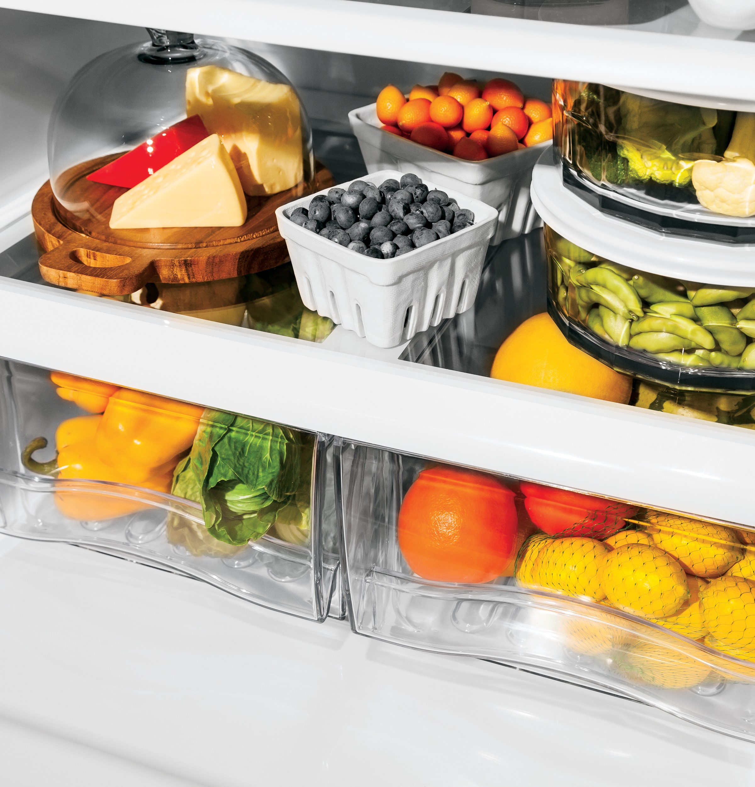 GE Artistry Series 20.3 Cu. Ft. Bottom Freezer Refrigerator ABE20EGHWS