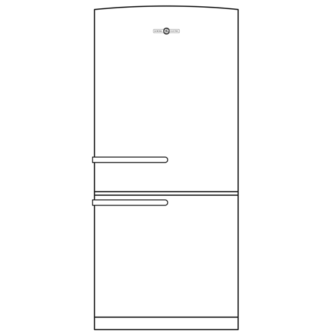 GE Artistry Series 20.3 Cu. Ft. Bottom Freezer Refrigerator ABE20EGHWS
