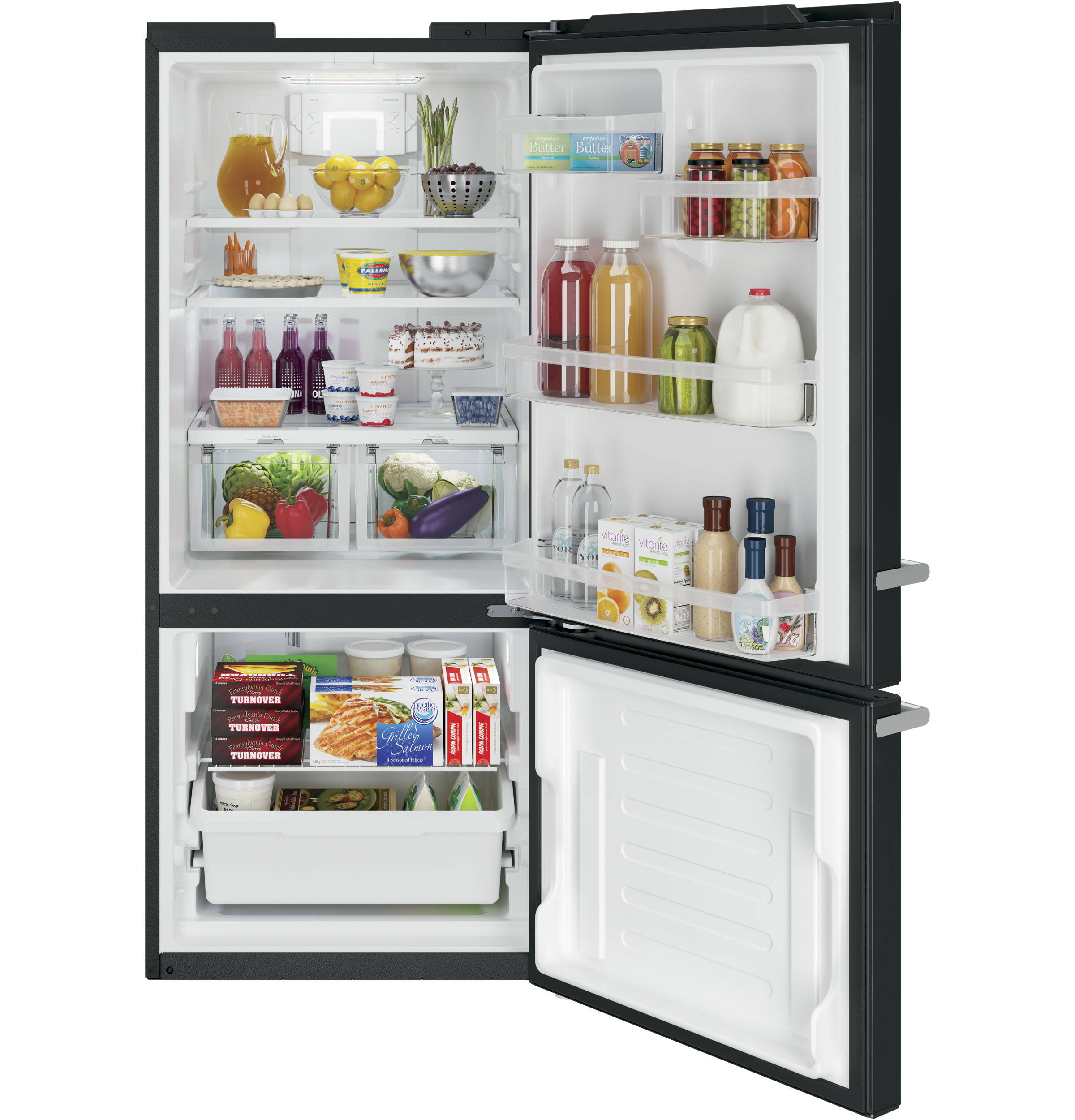 GE Artistry Series 21.0 Cu. Ft. Bottom Freezer Refrigerator ABE21DGKBS