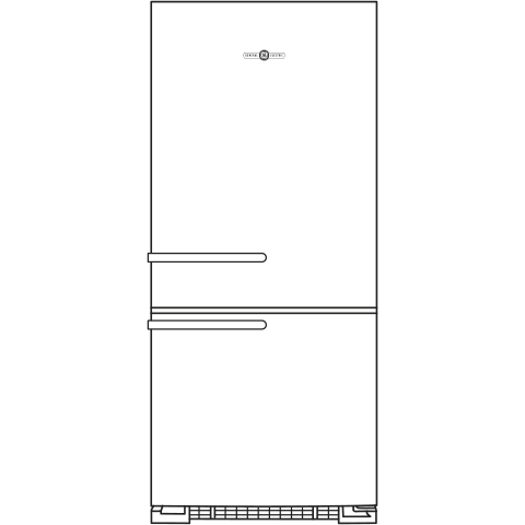 GE Artistry Series 21.0 Cu. Ft. Bottom Freezer Refrigerator ABE21DGKBS
