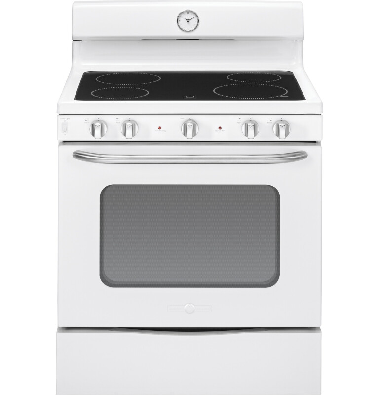 GE Artistry Series 30" Free-Standing Electric Range White ABS45DFWS Picture 1