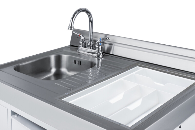 60" Wide All-in-One Kitchenette with Electric Coil Range ACK60COILW