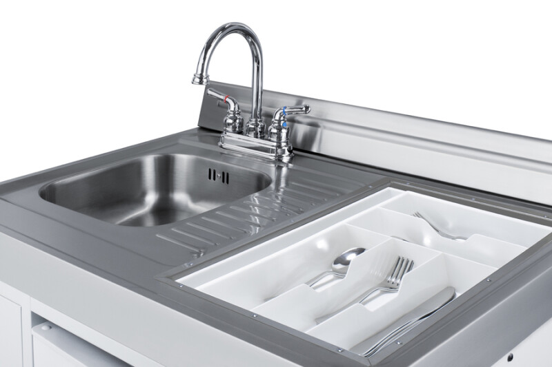 60" Wide All-in-One Kitchenette with Electric Coil Range ACK60COILW