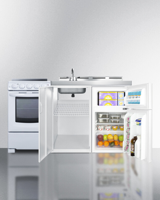 60" Wide All-in-One Kitchenette with Electric Range ACK60ELSTW