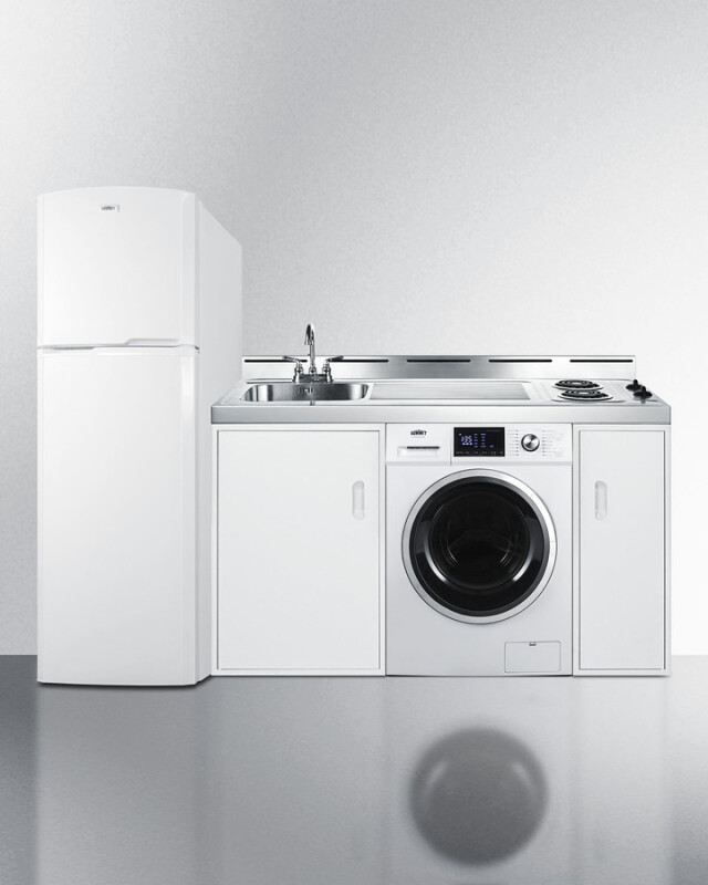 83" Wide All-In-One Kitchenette with Washer/Dryer Combo ACKSPWD82