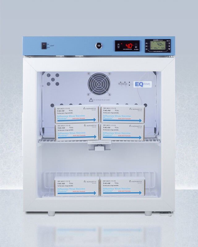 19" Wide Compact Medical Refrigerator, Certified to NSF/ANSI 456 Vaccine Storage Standard ACR162GNSF456
