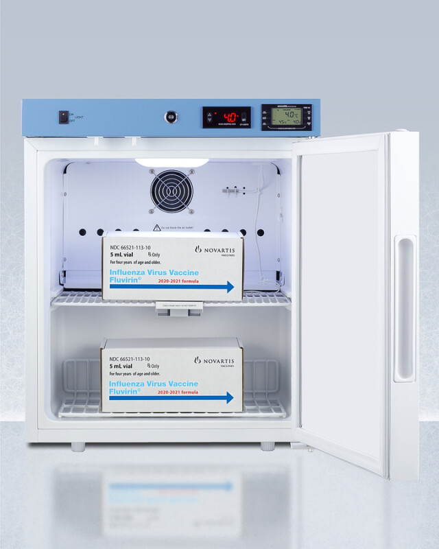 19" Wide Compact Medical Refrigerator, Certified to NSF/ANSI 456 Vaccine Storage Standard ACR21WNSF456