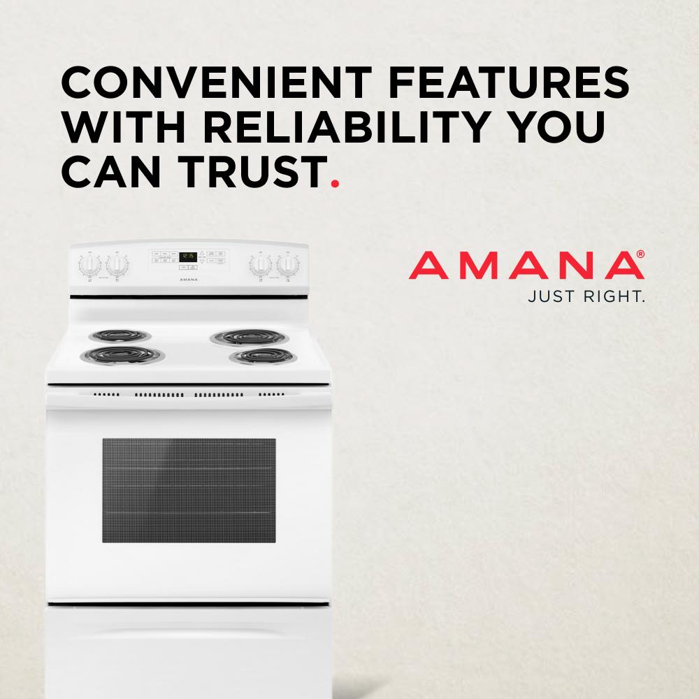 Amana® Electric Range with Bake Assist Temps ACR4303MFW