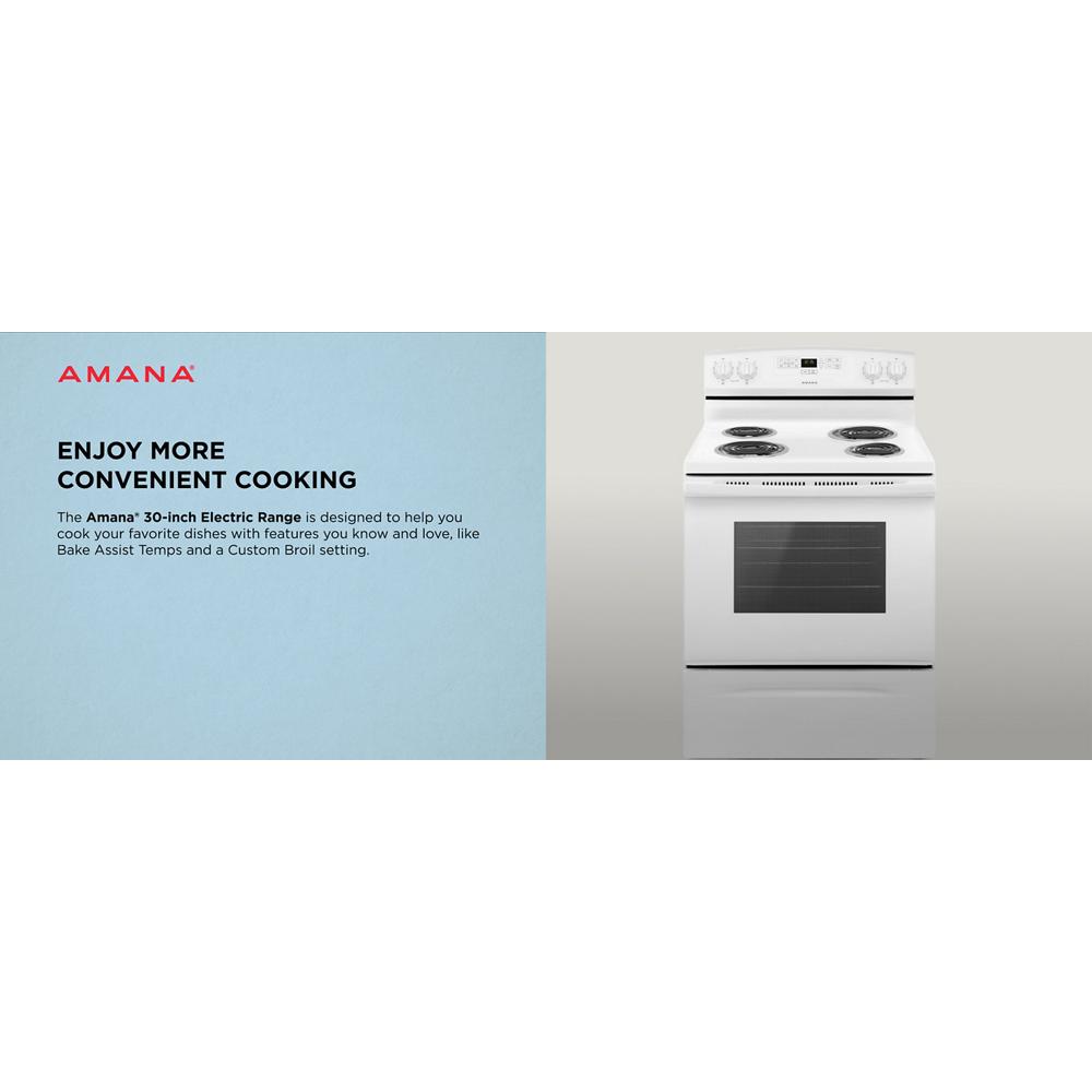 Amana® Electric Range with Bake Assist Temps ACR4303MFW