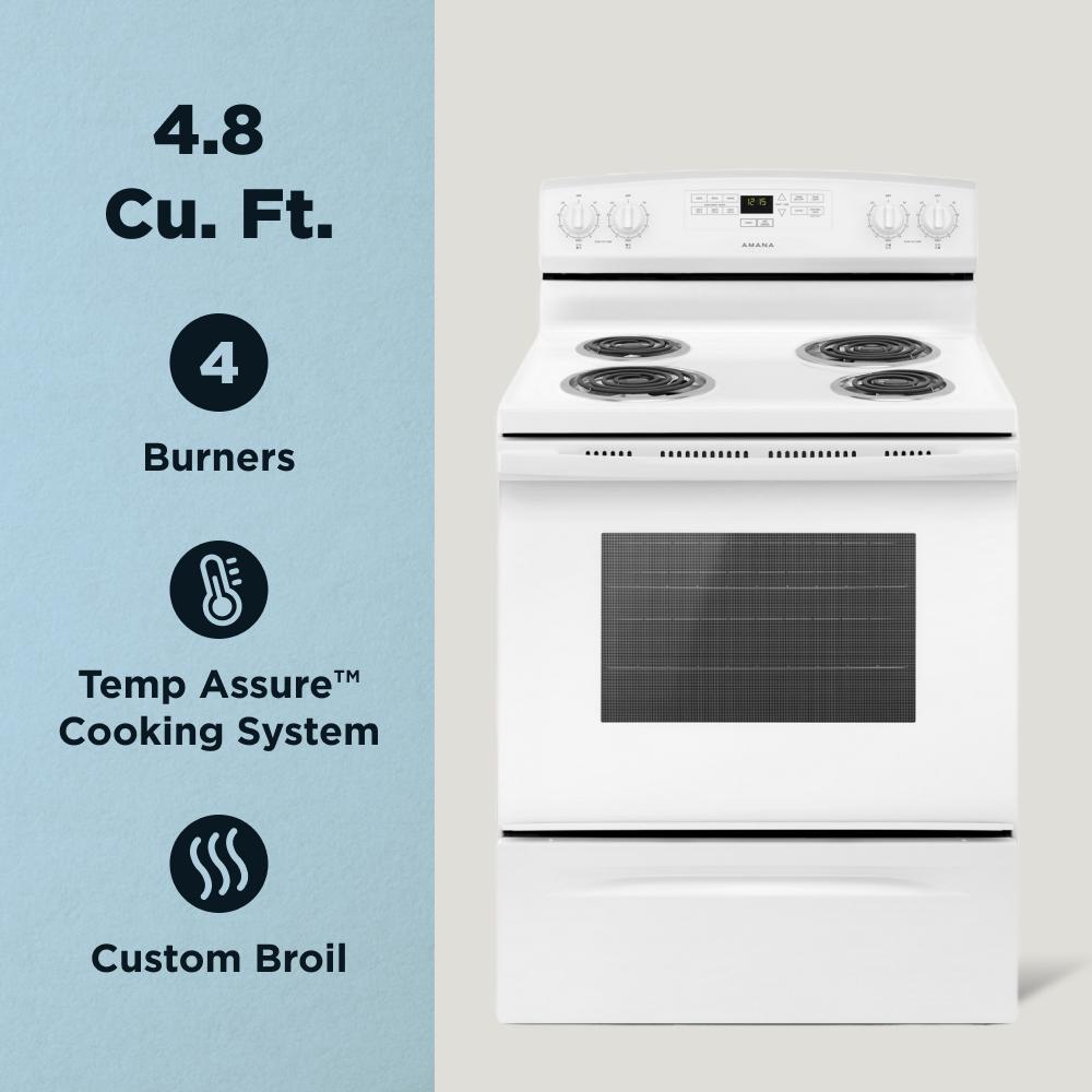 Amana® Electric Range with Bake Assist Temps ACR4303MFW