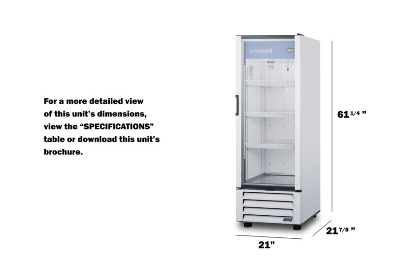 21" Wide Pharmacy Refrigerator ACR82L