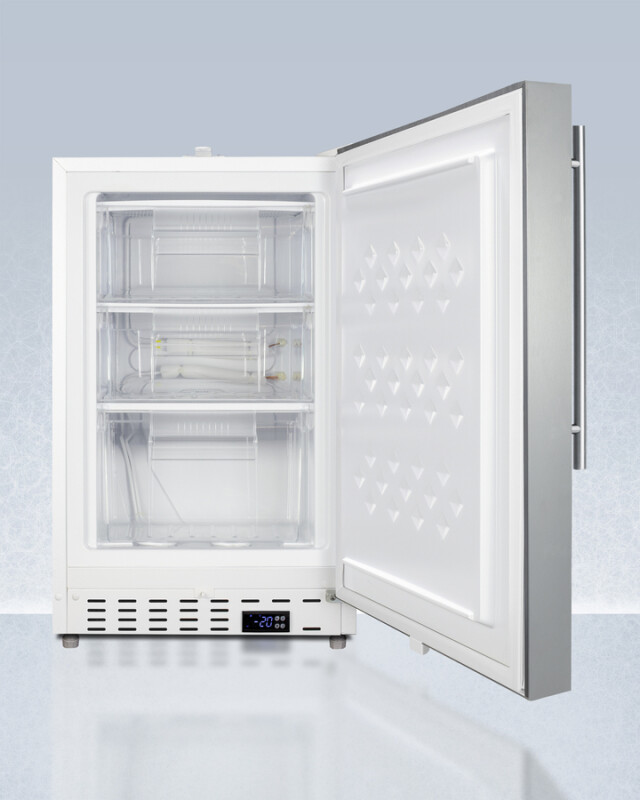 20" Wide Built-In Healthcare All-Freezer, ADA Compliant ADA305AFSSHVLHD