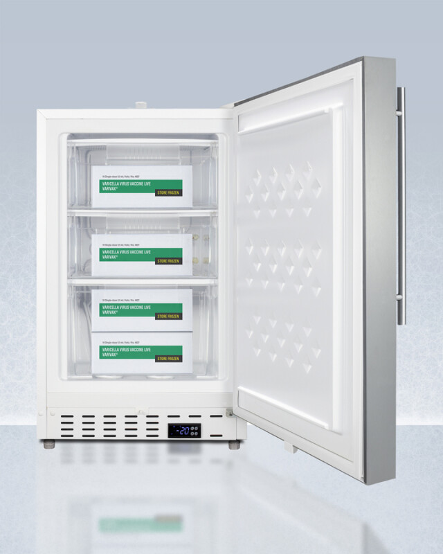 20" Wide Built-In Healthcare All-Freezer, ADA Compliant ADA305AFSSHVLHD