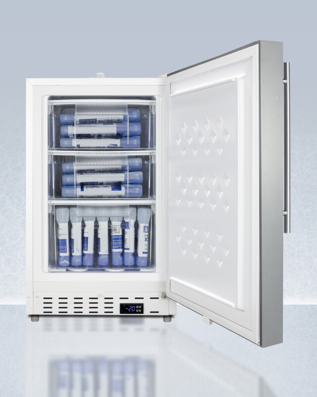 20" Wide Built-In Healthcare All-Freezer, ADA Compliant ADA305AFSSHVLHD
