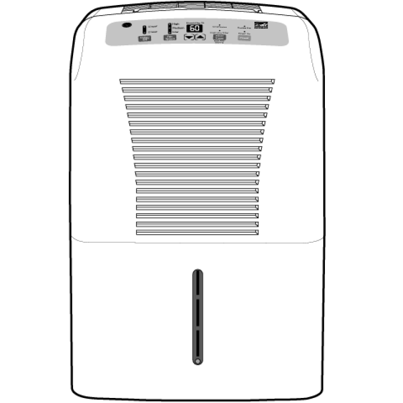 GE Dehumidifier Light Cool Gray ADEW65LP Picture 1