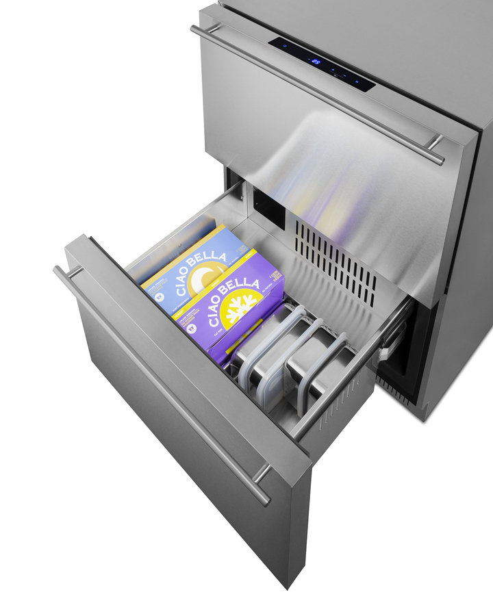 24" Wide 2-Drawer All-Freezer, ADA Compliant ADFD243CSS
