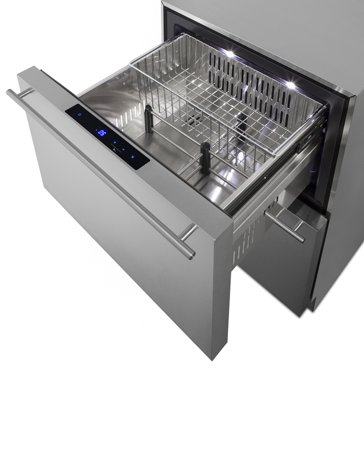 24" Wide 2-Drawer All-Freezer, ADA Compliant ADFD243CSS