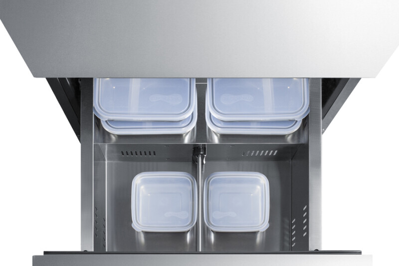 24" Wide 2-Drawer All-Freezer, ADA Compliant ADFD2D24