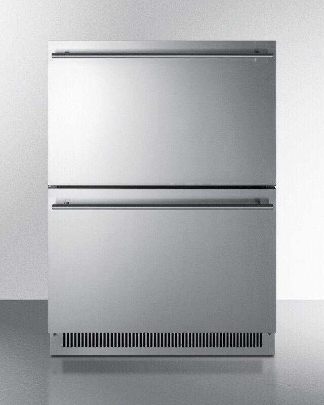 24" Wide 2-Drawer All-Freezer, ADA Compliant ADFD2D24