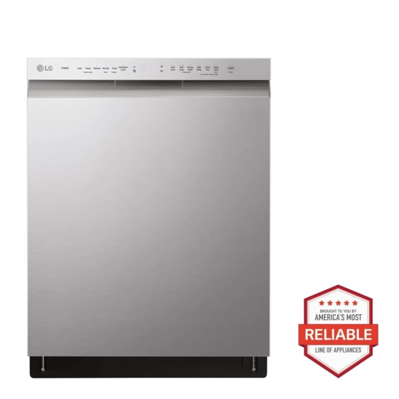 LG Front Control Smart wi-fi Enabled Dishwasher with QuadWash™ Stainless Steel ADFD5448AT Picture 1
