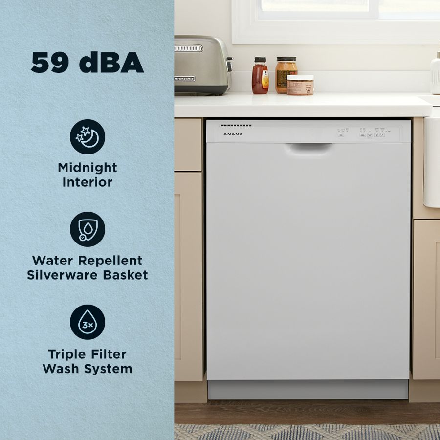 Amana® Dishwasher With Midnight Interior ADFS2524RW