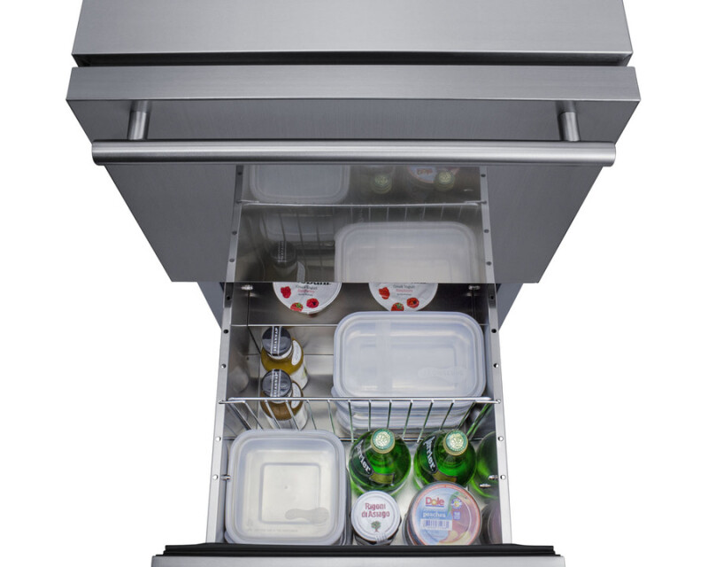 18" Wide Outdoor 2-Drawer All-Refrigerator, ADA Compliant ADRD18OS