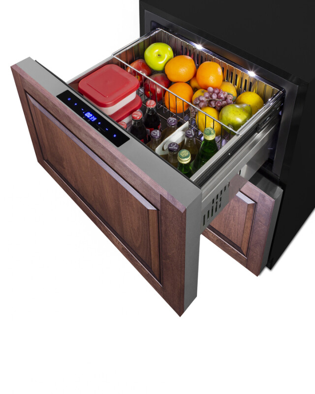 24" Wide Outdoor 2-Drawer Refrigerator-Freezer, ADA Compliant ADRF244OS