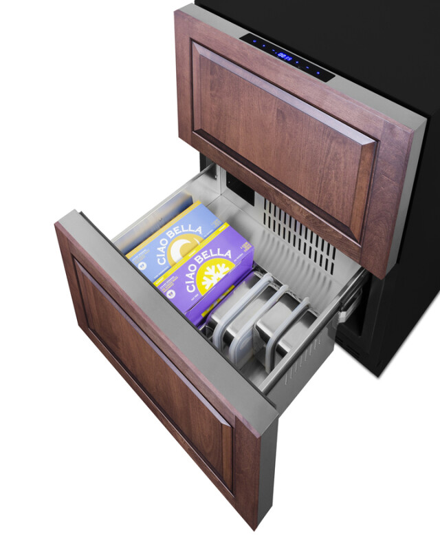 24" Wide Outdoor 2-Drawer Refrigerator-Freezer, ADA Compliant ADRF244OS