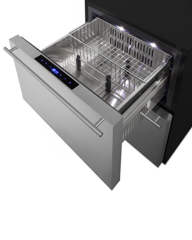 24" Wide Outdoor 2-Drawer Refrigerator-Freezer, ADA Compliant ADRF244OS