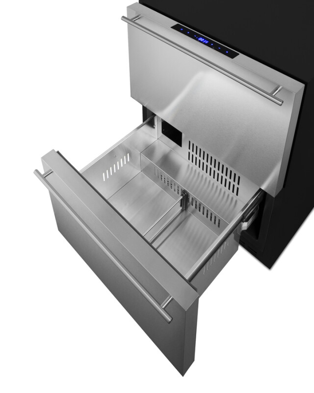 24" Wide 2-Drawer Refrigerator-Freezer (Panels Not Included) ADRF244PNR