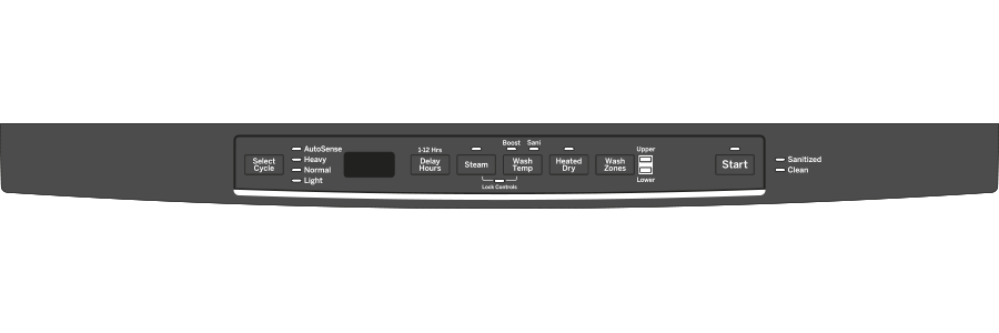 GE Artistry Series Dishwasher with Top Controls ADT521PGJBS