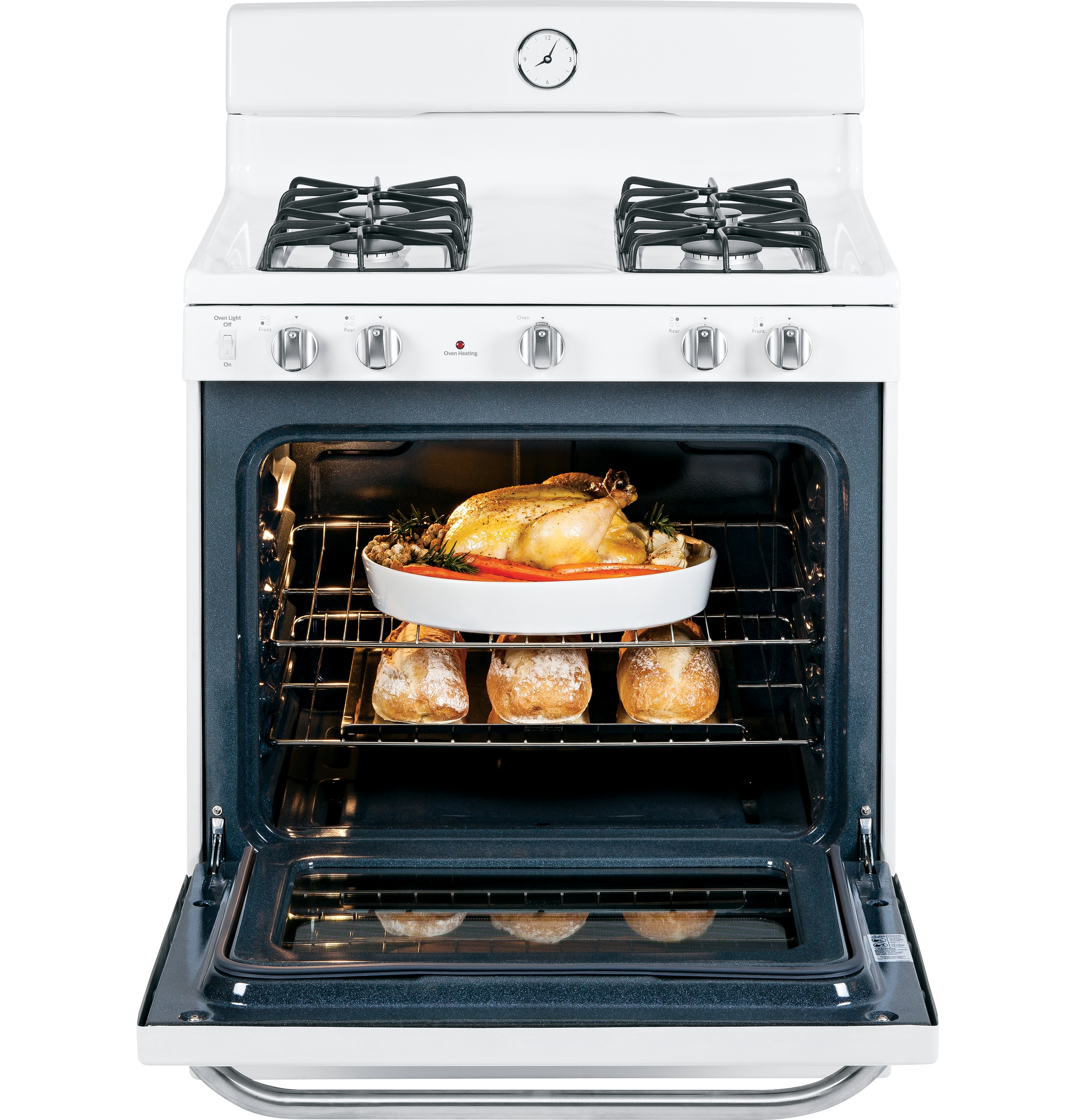 GE Artistry Series 30" Free-Standing Gas Range AGBS45DEFWS