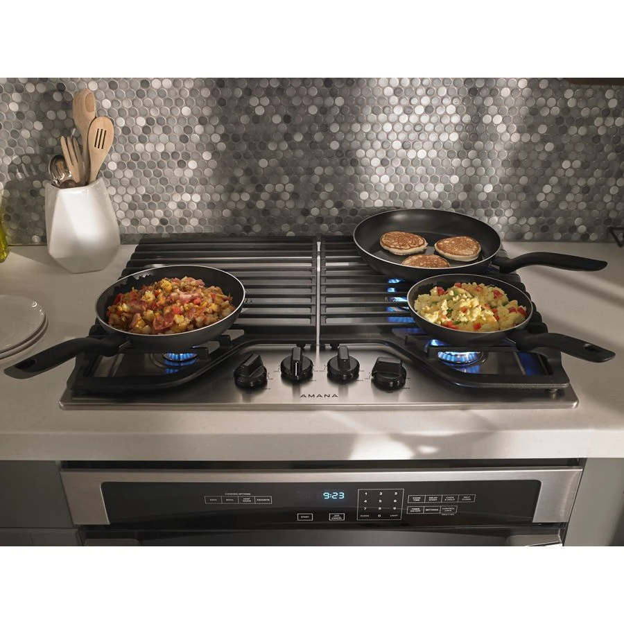 30-inch Gas Cooktop with 4 Burners AGC6540KFS