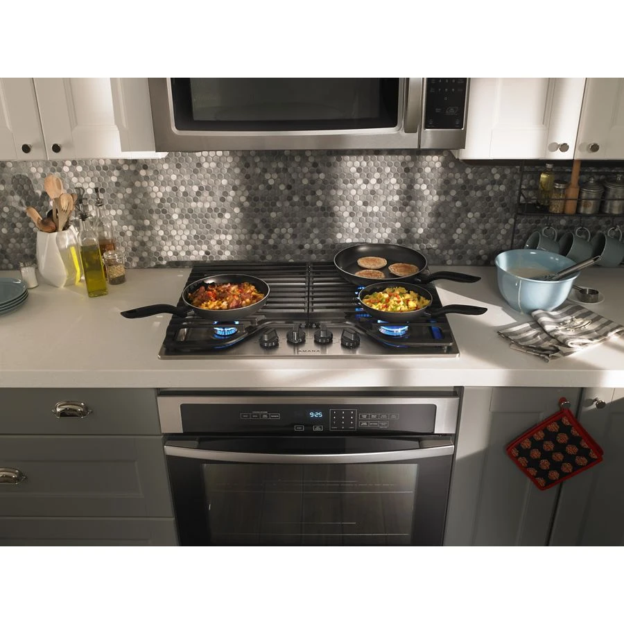 30-inch Gas Cooktop with 4 Burners AGC6540KFS