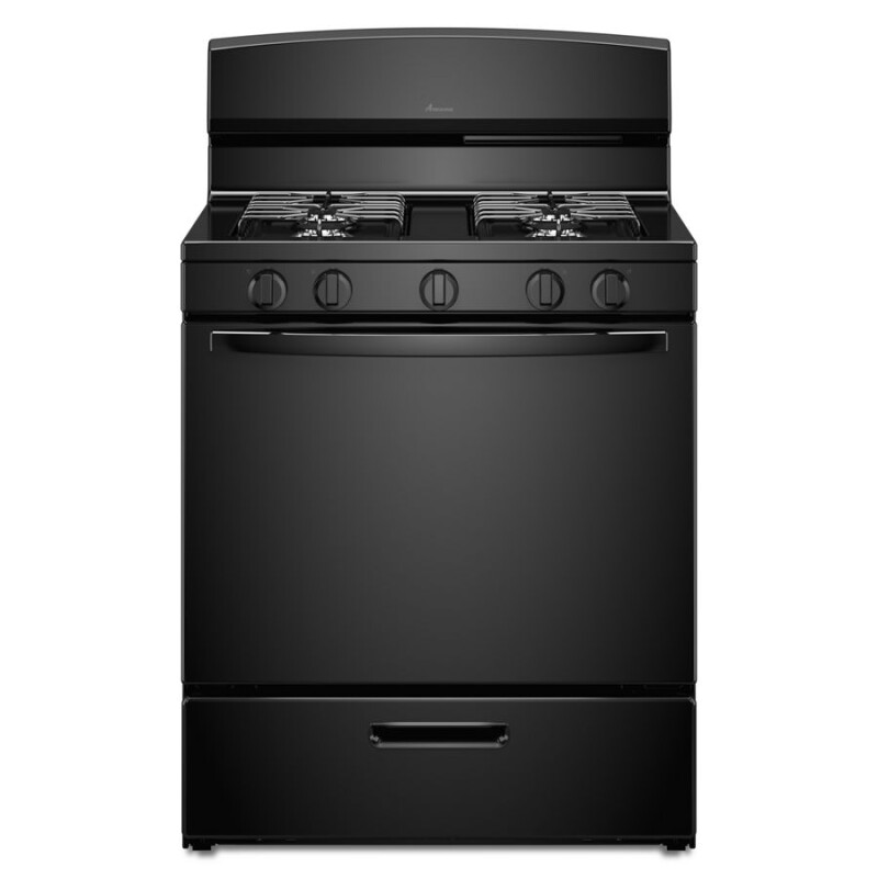Amana 30" Gas Range with EasyAccess™ Broiler Door Black AGR4230BAB Picture 1