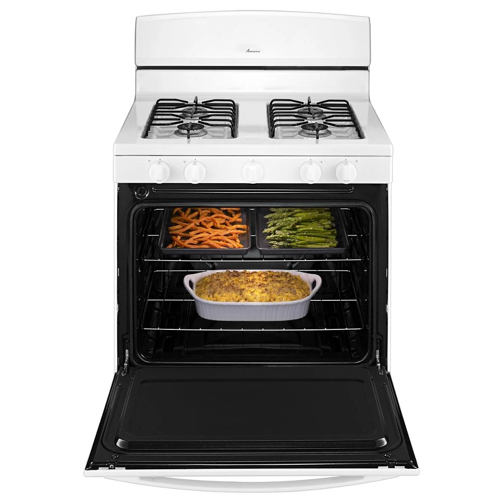30-inch Gas Range with EasyAccess™ Broiler Door AGR4230BAW